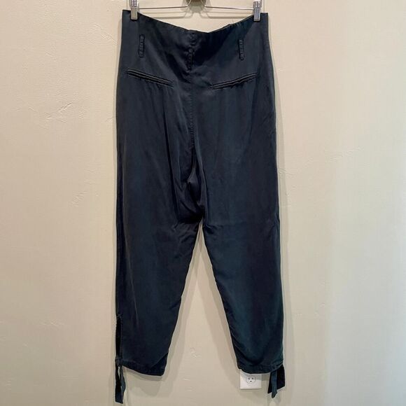 Reformation Avalon Vintage Black Ankle Tie High Waisted Trouser - Size: 10 - Picture 3 of 13